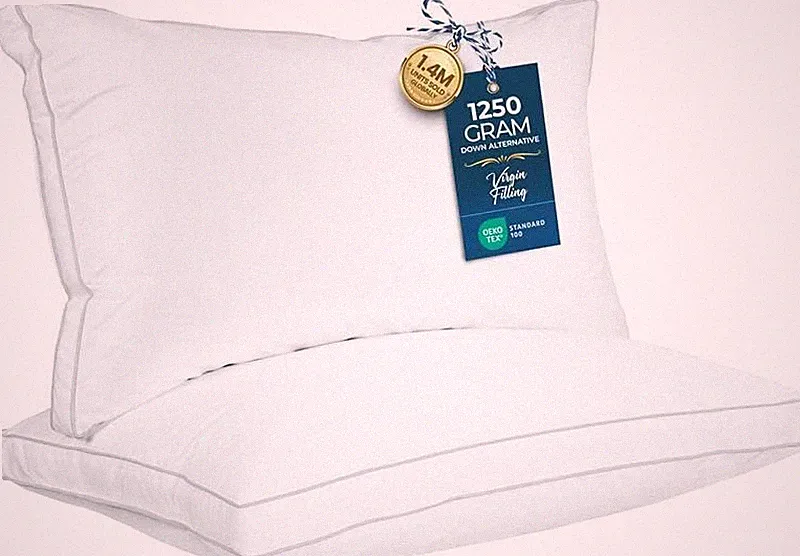 Bed Pillows King Size Set of 2 White Down Alternative Cooling Utopia Bedding