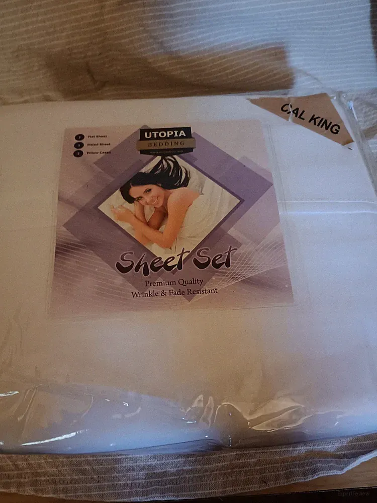 New Utopia Bedding Cal King Sheet Set (Whte) + Pillow Shams