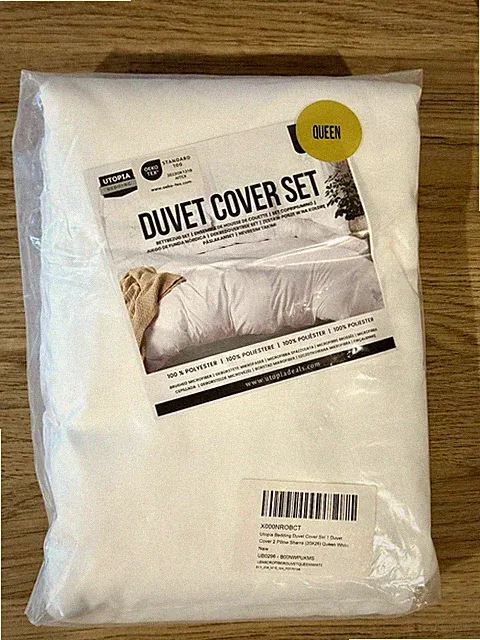 Queen Duvet Cover Set 3 Pcs 1 Duvet Cover 2 Pillow Shams Hotel Quality Utopia
