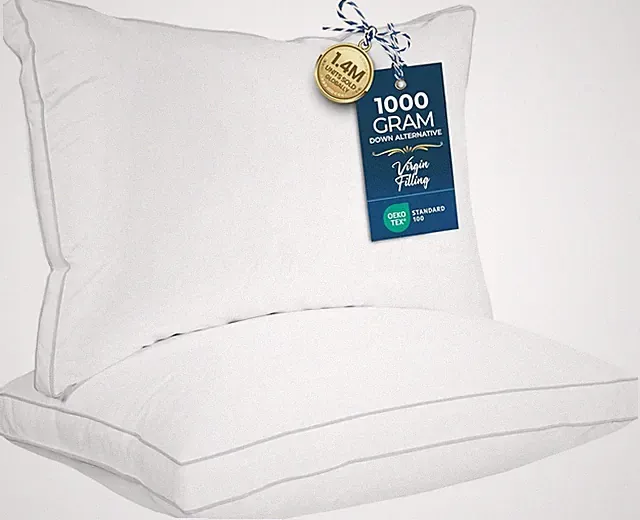 Utopia Bedding Bed Pillows for Sleeping Queen Size (White), Set of 2,Soft Fluffy