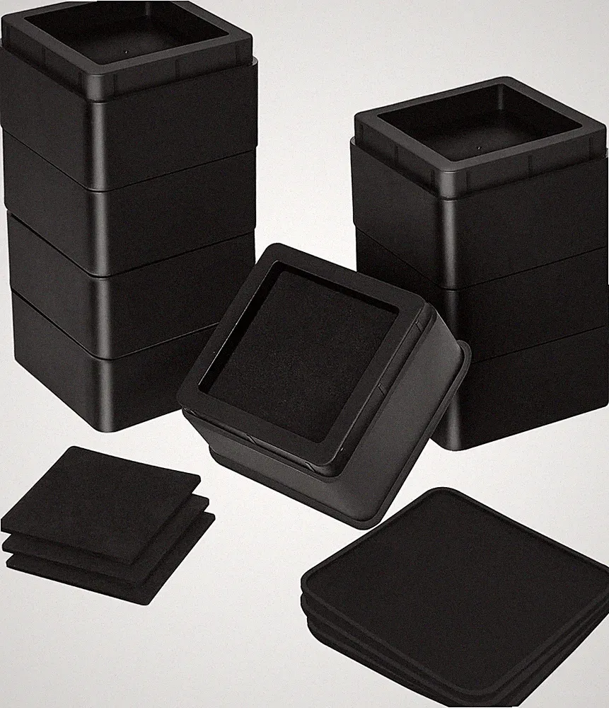 Utopia Bedding Bed Risers 2 Inch - Pack of 8 - Adjustable Furniture Risers 2 & 4