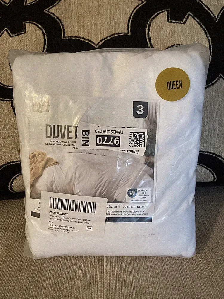 Utopia Bedding Duvet Cover Queen Size - 3 Piece with Zipper Closure and Shams