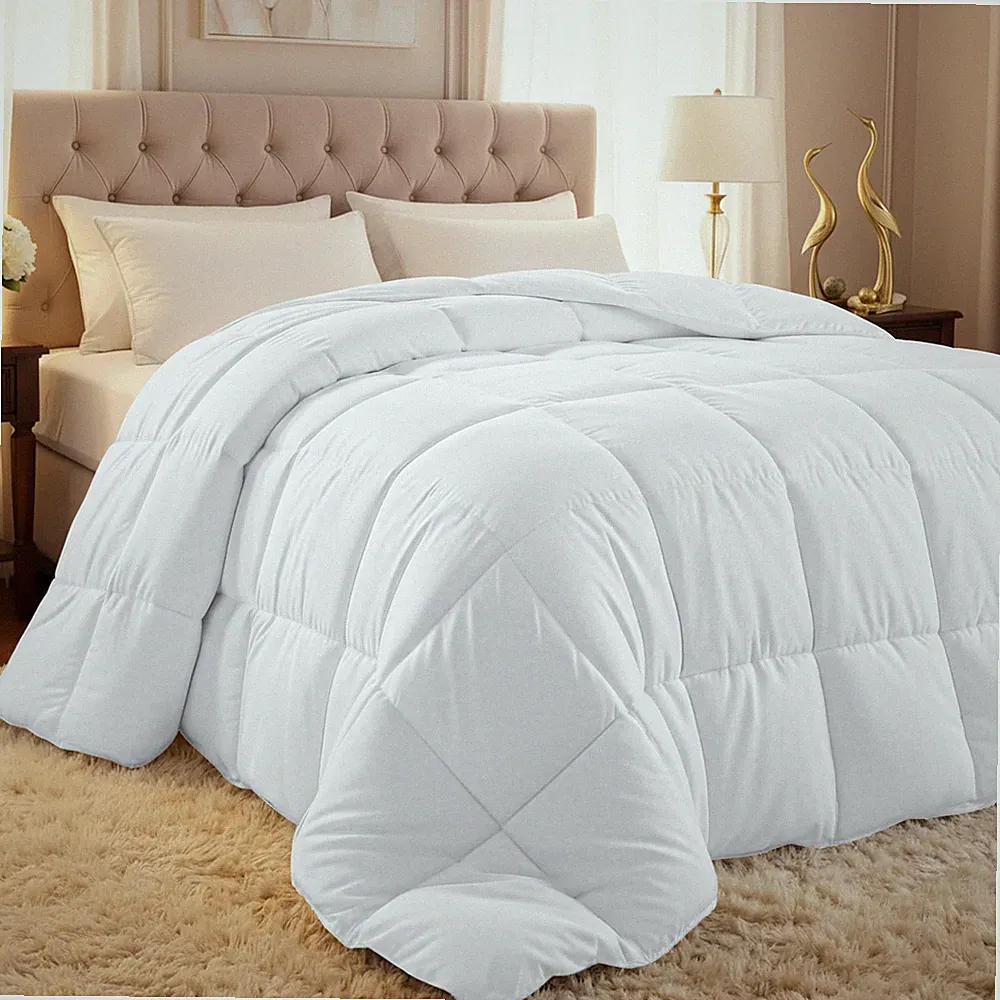 Utopia Bedding Queen Comforter Duvet Insert, Quilted White Queen