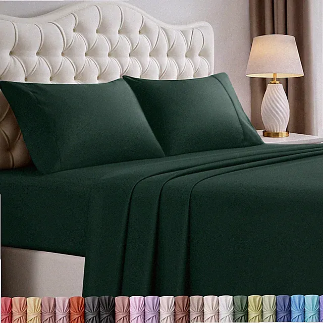 Utopia Bedding Queen Size Sheet Set – 4 Piece Bed Queen, Emerald Green