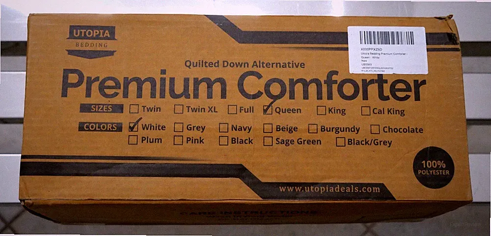 Utopia Bedding Quilted Down Alternative Premium Comforter Queen Size (White) New