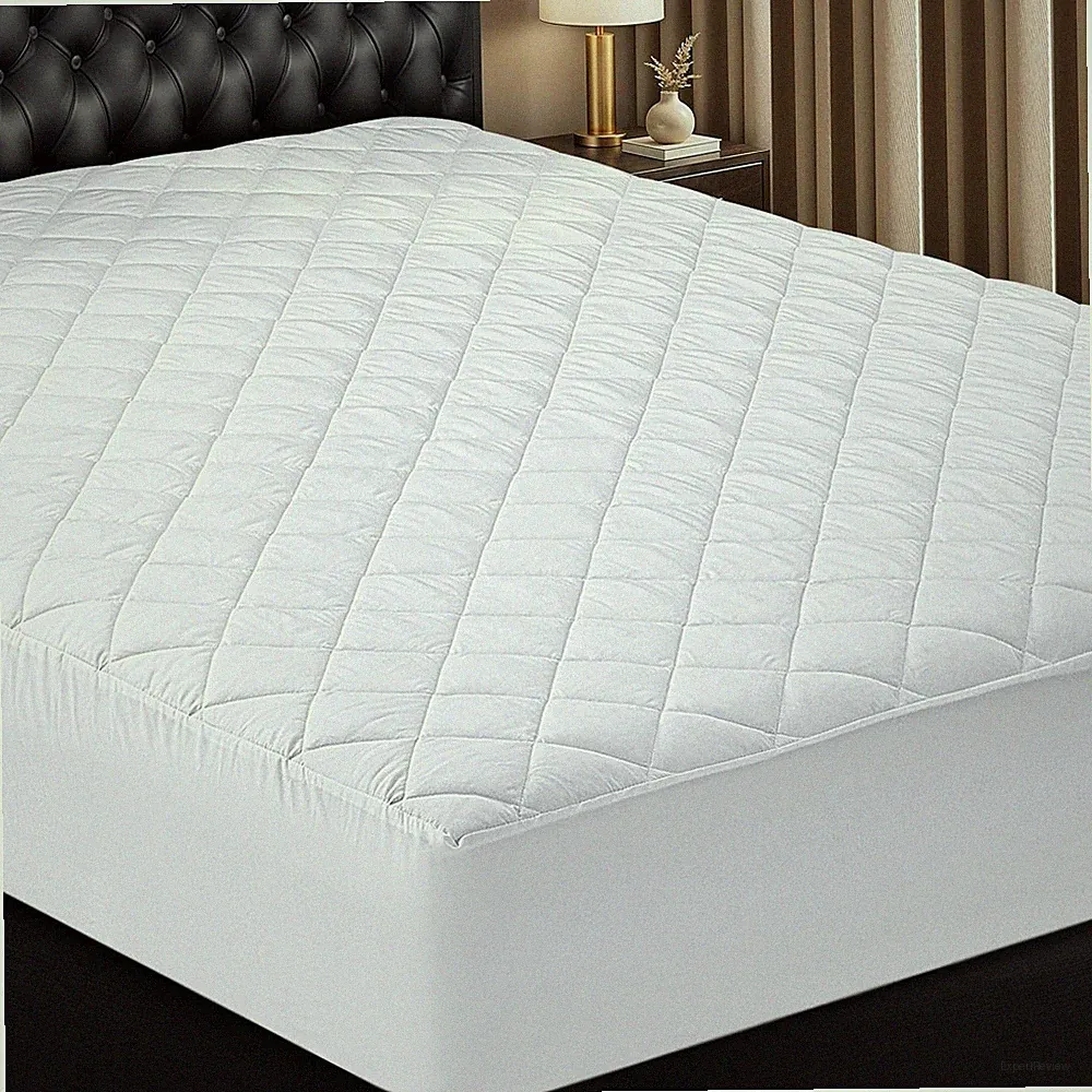 Utopia Bedding Quilted Fitted Mattress Pad Queen Deep Pocket 16" White