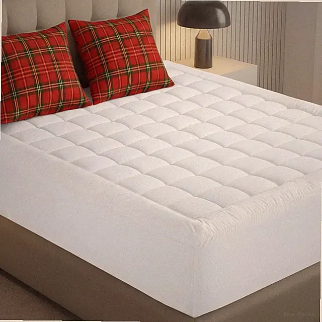 Utopia Bedding Twin Mattress Pad, Quilted Fitted Premium Twin, White