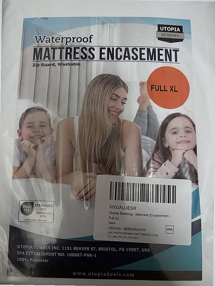 Utopia Bedding Waterproof Mattress Protecter - Full XL , White