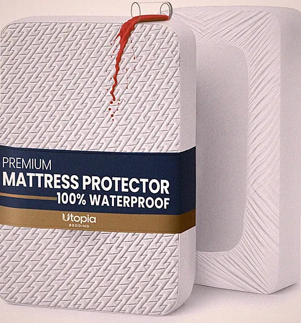 Utopia Bedding Waterproof Mattress Protector Full Size, Premium 3D Air soft...
