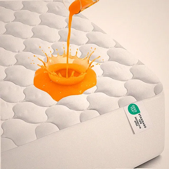 Waterproof Mattress Protector, Queen Mattress Pad, Noiseless Quilted Fitted C...