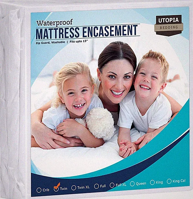 Zippered Mattress Encasement Water proof Protector Utopia Bedding